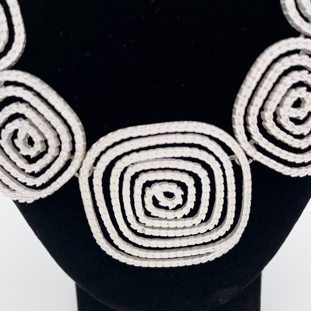 Statement Piece Silver Necklace - image 4